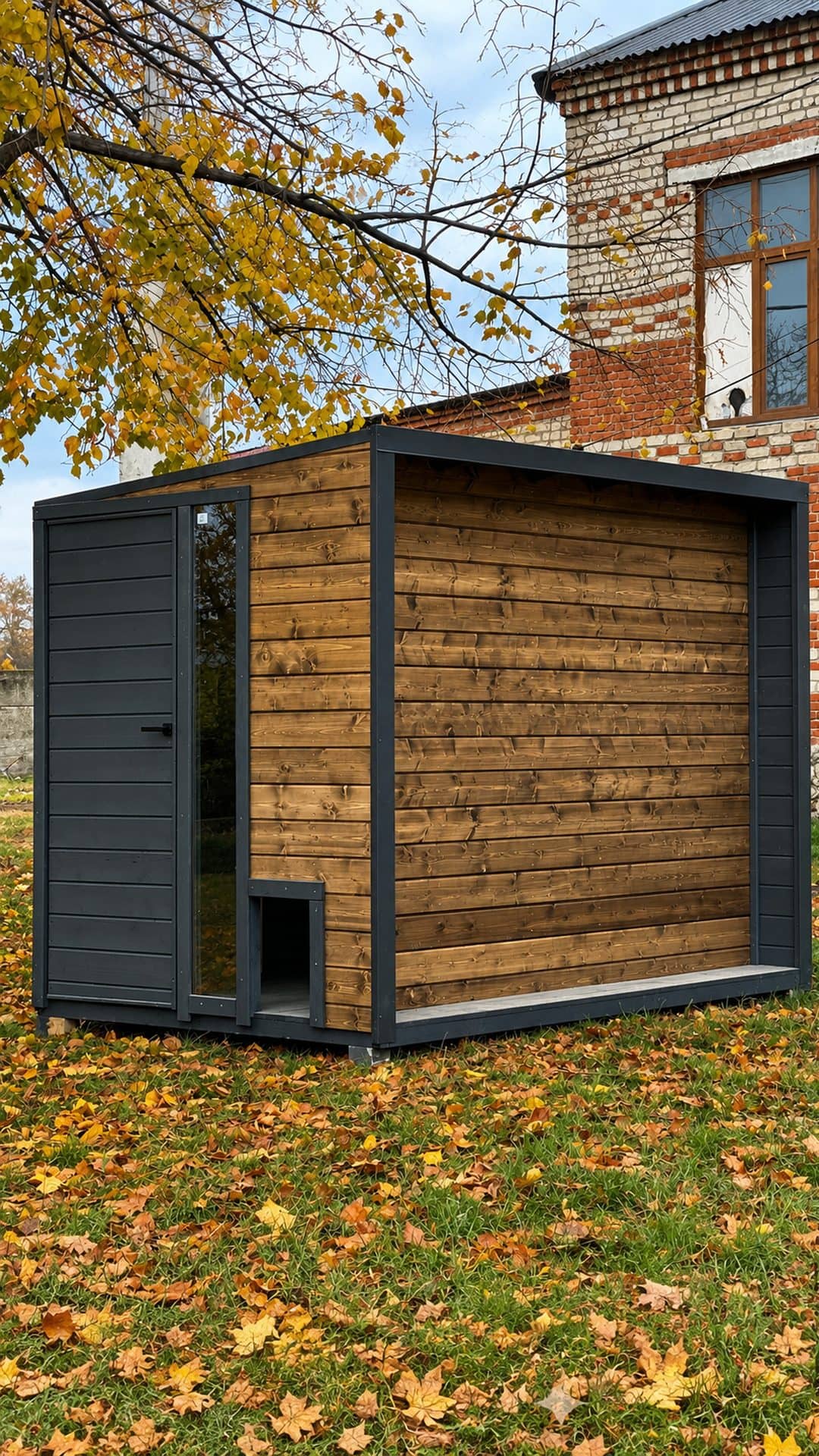 Хозблок от производителя Woodárt на участке в Краснодарском крае, работа №23