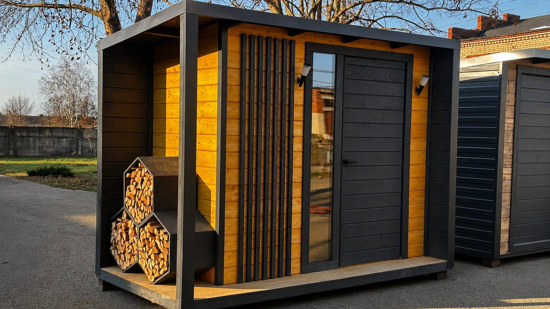 Хозблок от производителя Woodárt на участке в Краснодарском крае, работа №19
