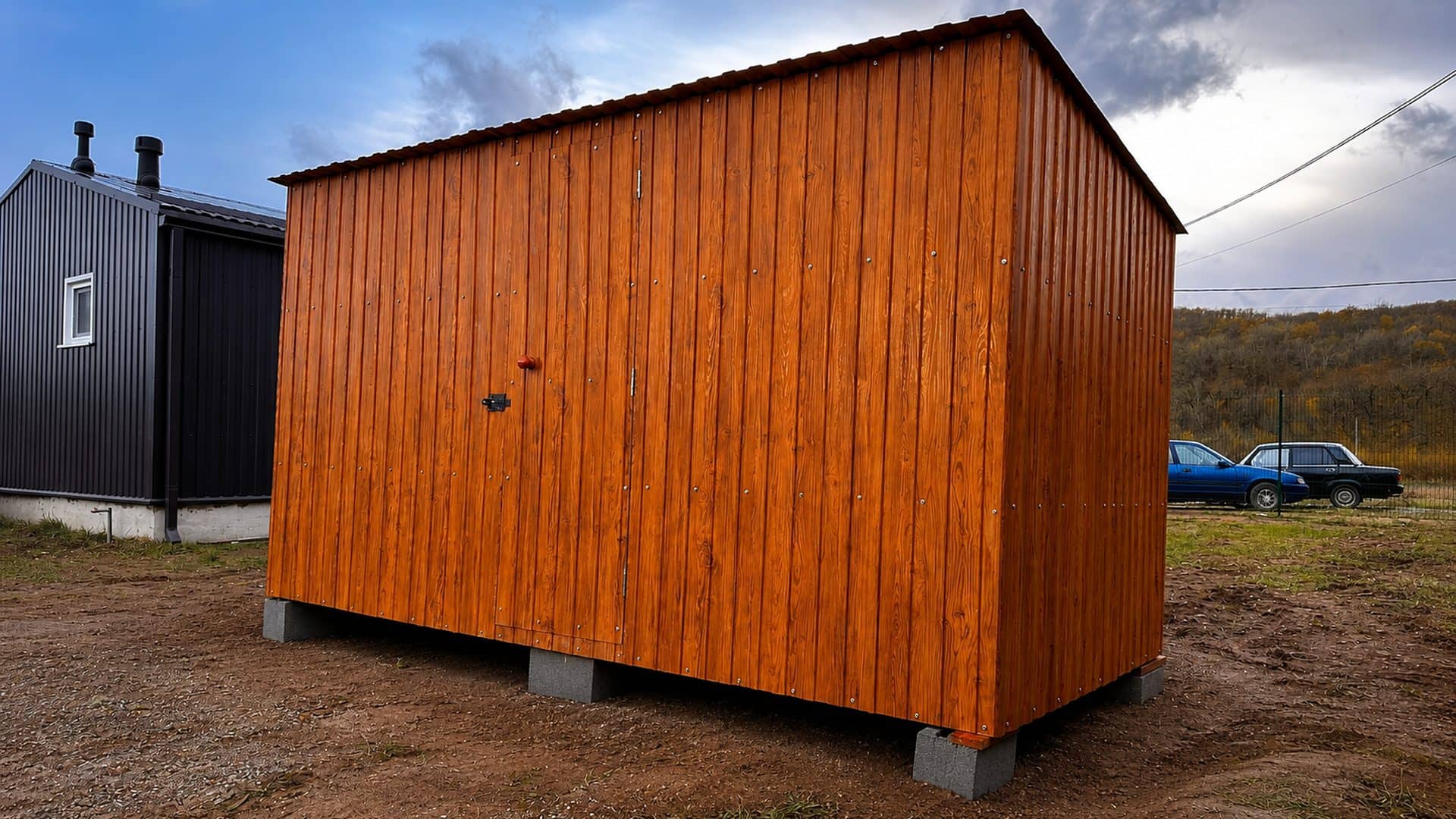 Хозблок от производителя Woodárt на участке в Краснодарском крае, работа №11