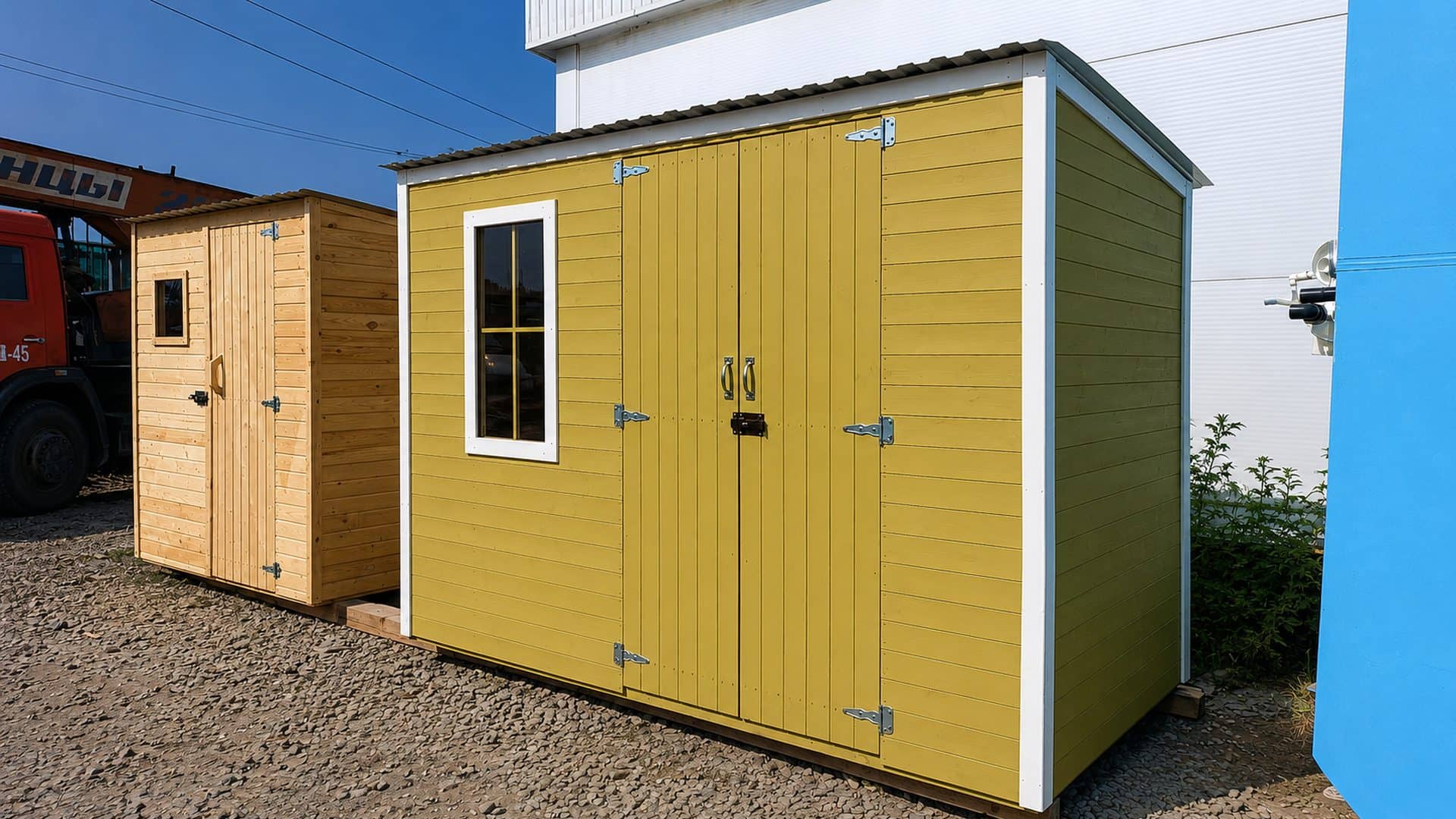 Хозблок от производителя Woodárt на участке в Краснодарском крае, работа №10