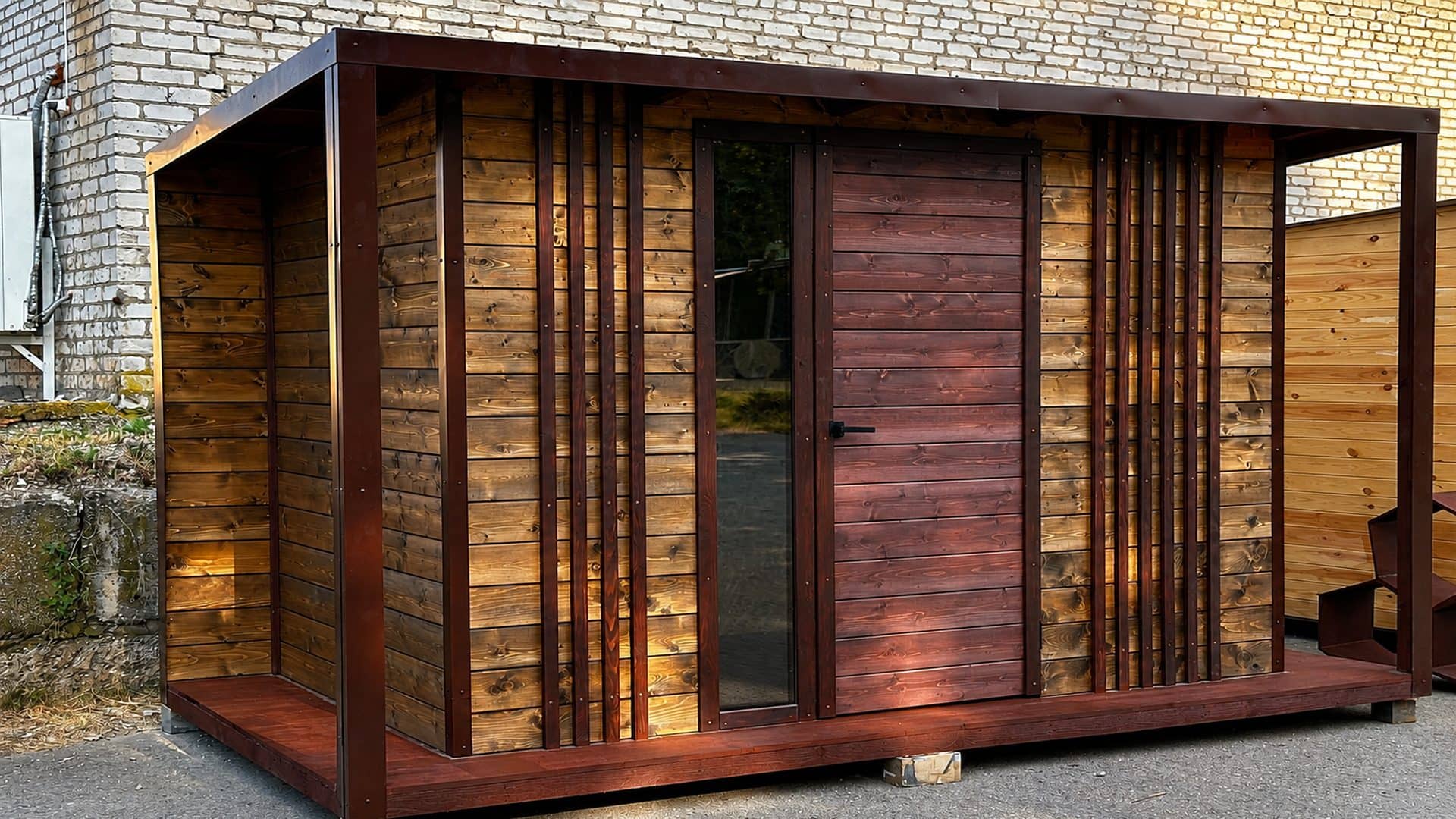 Хозблок от производителя Woodárt на участке в Краснодарском крае, работа №16