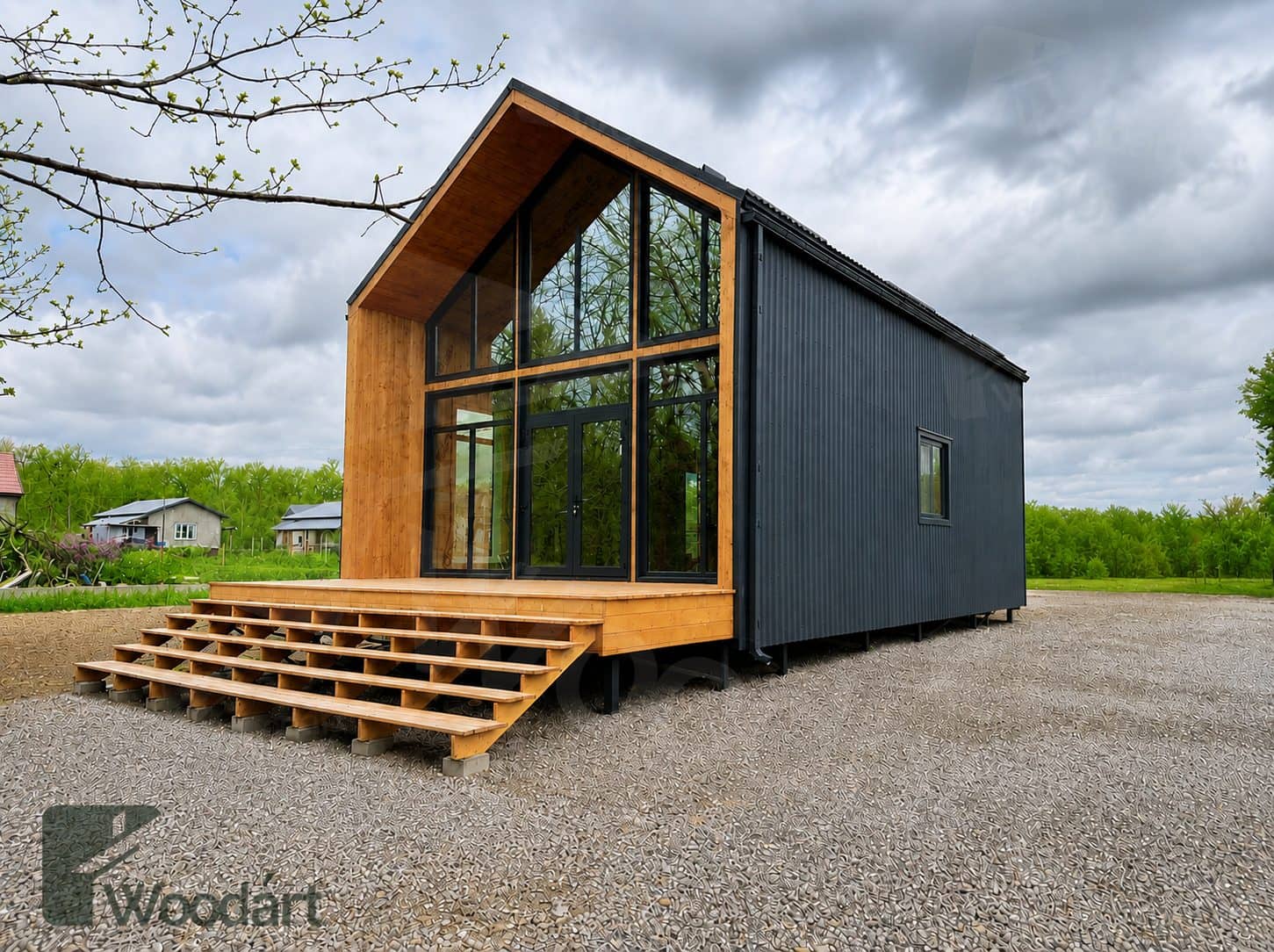 Каркасный дом Woodárt, готовый объект, работа №4