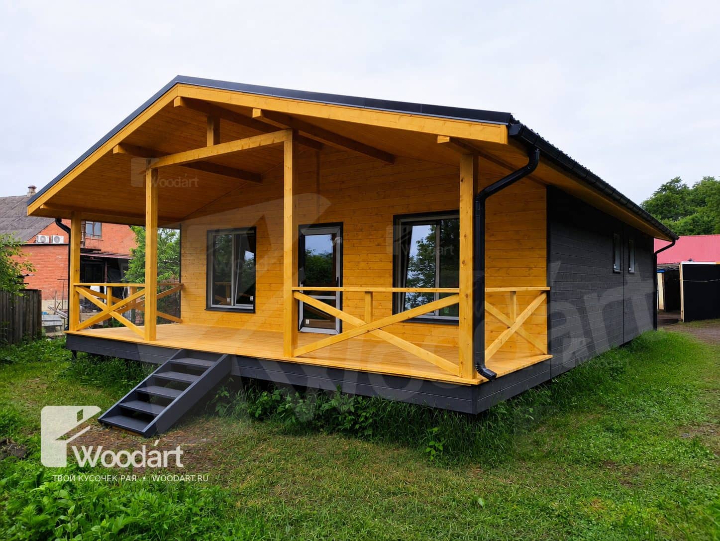 Каркасный дом Woodárt, готовый объект, работа №10