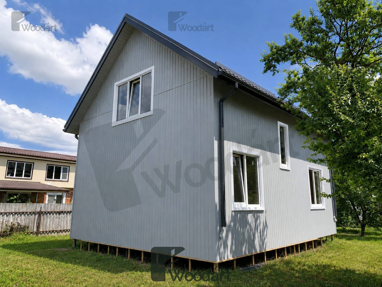 Каркасный дом Woodárt, готовый объект, работа №5