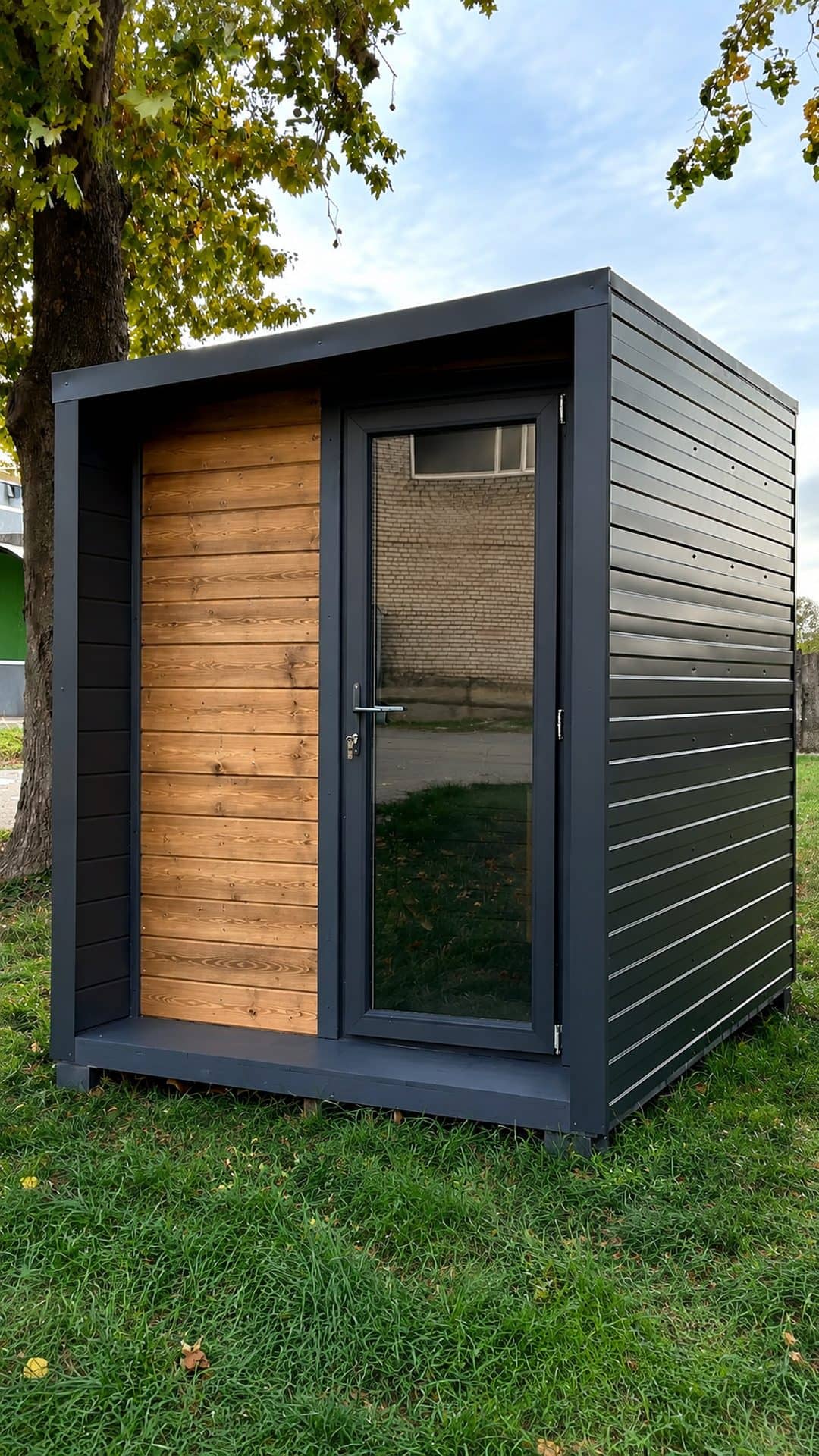 Хозблок от производителя Woodárt на участке в Краснодарском крае, работа №2