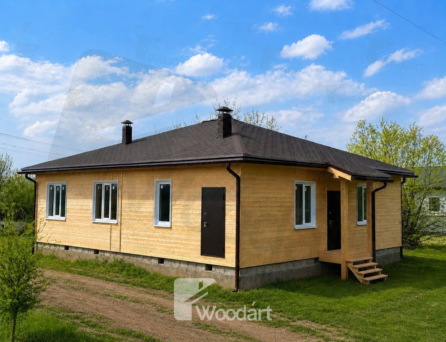 Каркасный дом Woodárt, готовый объект, работа №2